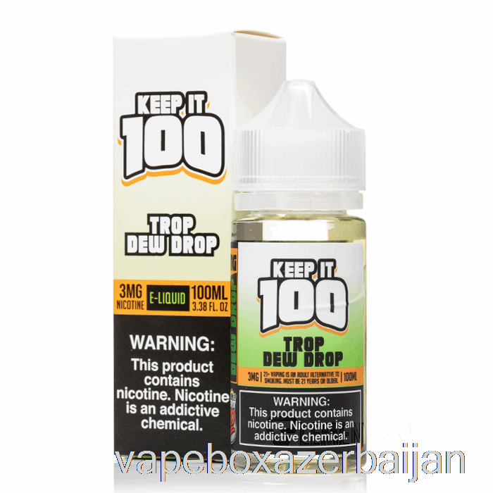 E-Juice Vape Trop Dew Drop - Keep It 100 - 100mL 3mg